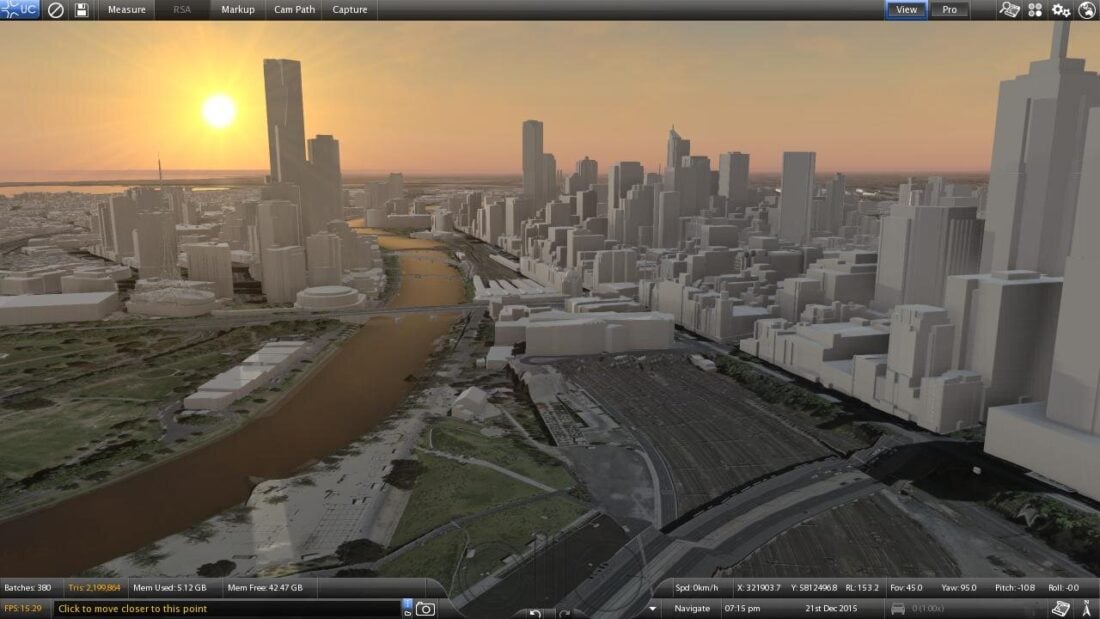 Planning approval method to display live planning using 3D imagery